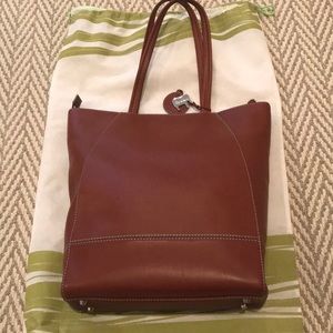 mywalit Brown Leather Tote